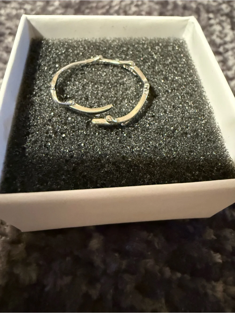 Willow branch ring adjustable very dainty